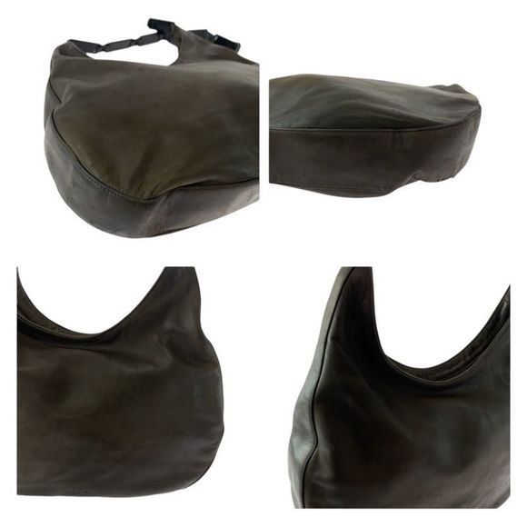 Prada Brown Silver Hardware Leather B8693 Chain Shoulder Bag Women 505075 - Picture 5 of 9